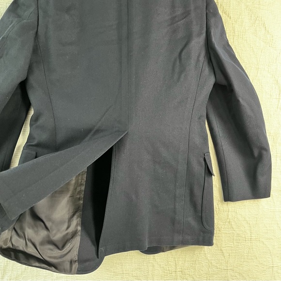 Vintage The Bentley Wool Jacket Mens M Navy Blue Blazer 2 button Sport Coat - Picture 15 of 16